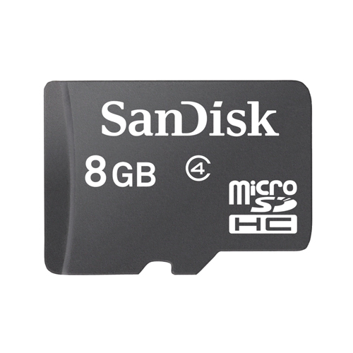 Carte Mémoire SanDisk MICRO SD 8GB CLASS4 CARD ONLY