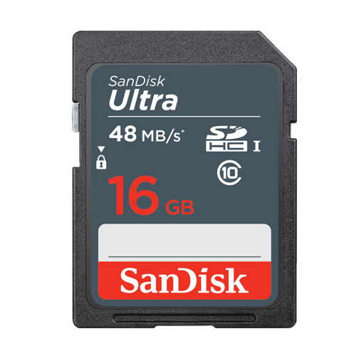Carte Mmoire SanDisk Ultra SDHC 16GB 48MB/s Class 10 UHS-I
