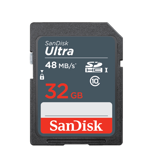 Carte Mmoire SanDisk Ultra SDHC 32GB 48MB/s Class 10 UHS-I