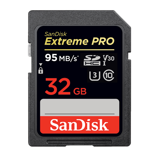 Carte Mmoire SanDisk Extreme Pro SDHC 32GB - 95MBs V30 UHS-I U3