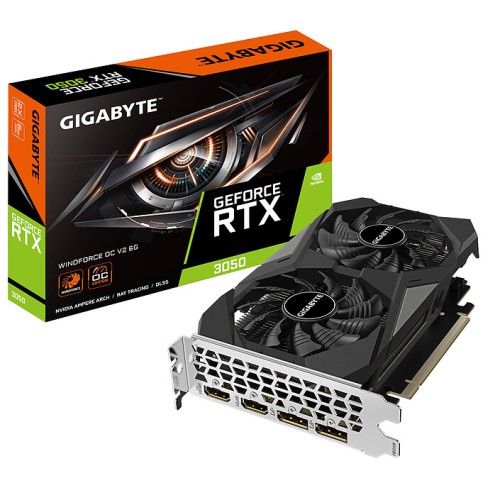 Cartes Graphiques GIGABYTE GeForce RTX 3050 WINDFORCE OC V2 6G