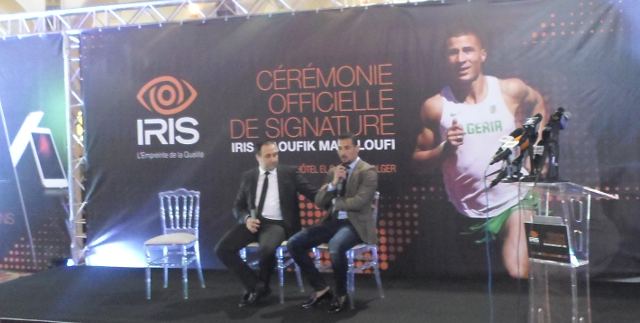 IRIS s'associe  l'image du champion Taoufik Makhloufi