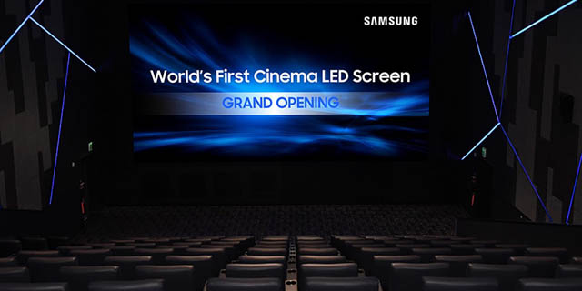 Samsung lance le tout premier cran de cinma LED au monde