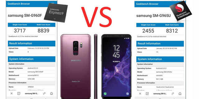 Duel: Exynos 9810 VS Snapdragon 845