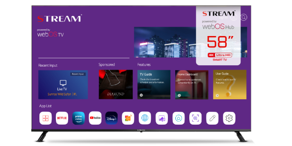 Téléviseurs Stream WSTRU5824TKT