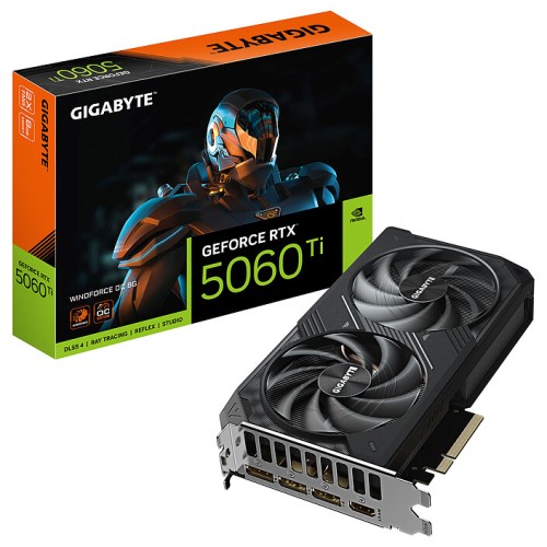 Cartes Graphiques GIGABYTE GeForce RTX 5060 Ti WINDFORCE OC 8G